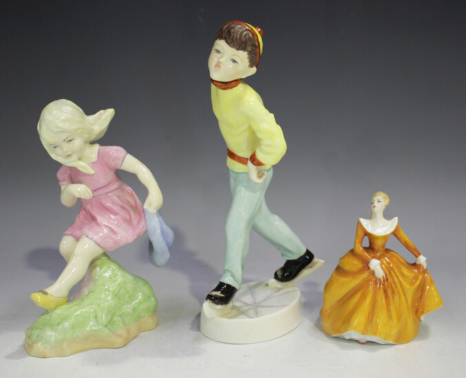 Two Royal Worcester figures, comprising Tuesday's Child is Full of Grace, No. 3534, and March