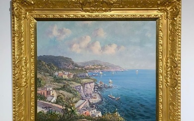 Unknown Artist (Untitled - Naples, Italy) Signed Original Oil