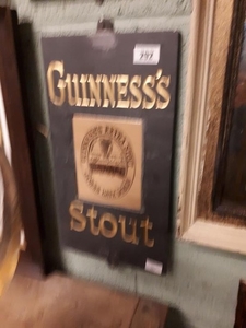Very rare Guinness stout advertisement slate with original i...