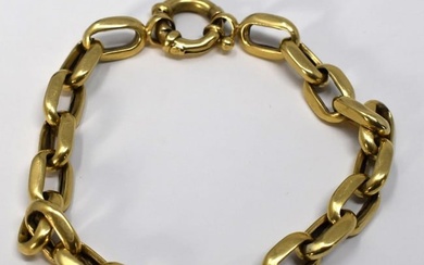 Vintage 18K gold chain link bracelet