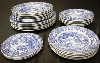 Vintage Spode "Blue Italian" part dinner set to include...
