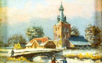 W Van Kampen (Dutch,early 20C) oil painting