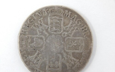 William & Mary 1691 Silver Crown.