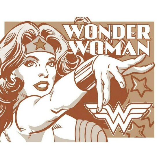 Wonder Woman Metal Pub Bar Sign