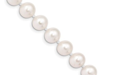 10K Yellow Gold White Freshwater Cultured Pearl