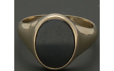 14 kt. Gold - Ring Onyx