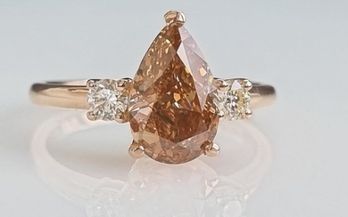 14 kt. Pink gold - Ring - 2.24 ct Diamond