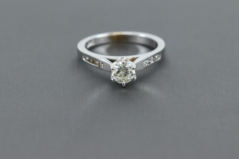 14k solitaire diamond ring