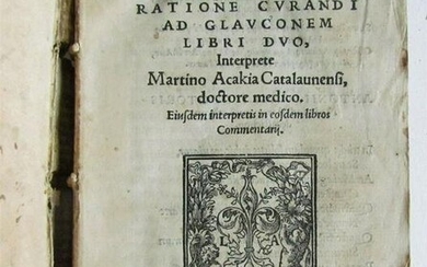 1547 GALEN De Ratione Curandi ad Glauconem antique