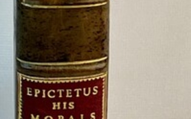 1700 Epictetus His Morals, With Simplicius His Comment. Made English From The Greek by George Stanhope