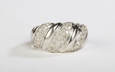 18 kts. White gold - Ring Diamond