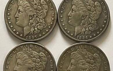1886/1888/1896/1897 United States Morgan Silver Dollars AS-IS