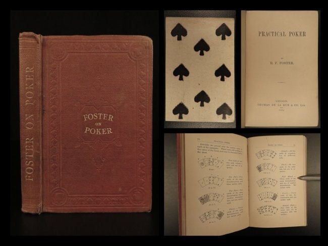 1904 1ed Practical POKER Gambling by Robert Foster Card