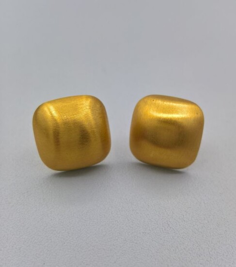 19,2 kt. Yellow gold - Earrings