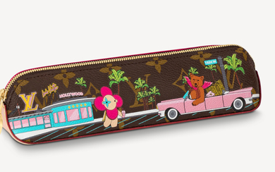[rare, sold-out collection] Louis Vuitton Clemence Hollywood Xmas pencil case