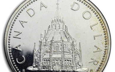 1976 Canada Silver Dollar Specimen (Parliament Library)