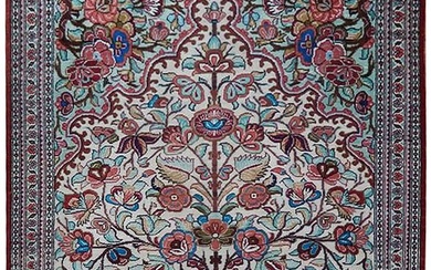 2 x 3 Fine Silk Genuine Persian Qum Rug