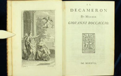 Giovanni Bocccaccio / Paolo Rolli / Giuseppe Buonamici - Il Decameron Di Messer Giovanni... Lettera Critica del Signor Buonamici - 1725/1728