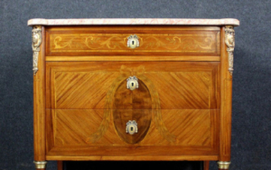 Lady's chest - Louis XVI Style - precious wood markers - Early 20th century