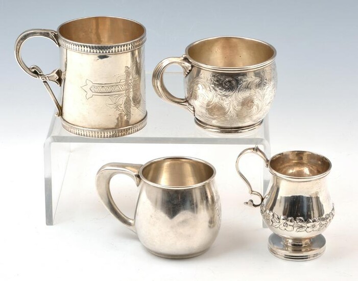 4 American Sterling Silver Cups