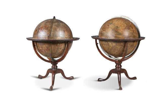A PAIR OF GEORGE III CELESTIAL AND TERRESTRIAL...