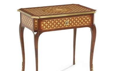 Louis XV/XVI-Style Mahogany Occasional Table