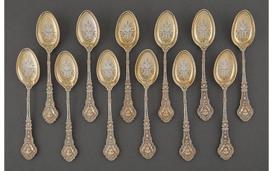 74293: A Set of Twelve Continental Silver Spoons, late