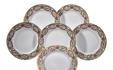Cartier by Limoges, La Maison Du Prince, a set of six dinner plates