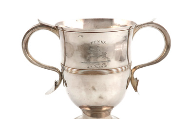 A George III silver two-handled racing cup