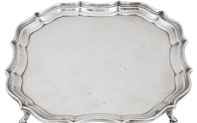A George V silver salver