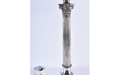 A LARGE 19TH CENTURY COUNTRY HOUSE SILVER PLATED CORINTHIAN ...