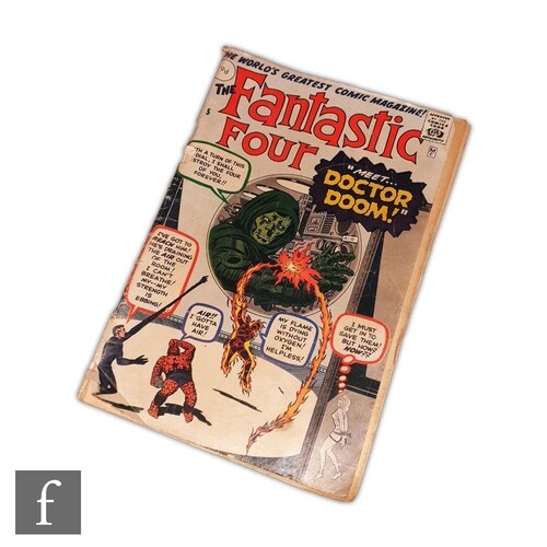 A Marvel Fantastic Four #5 comic (July 1962), British pence ...