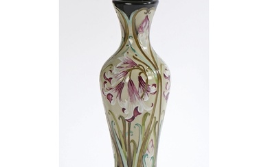 A Moorcroft Florian design vase, circa 2003, tubeline decora...