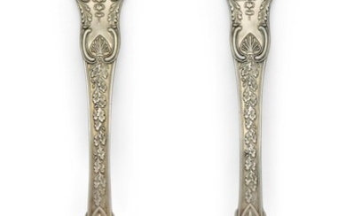 A Regency silver gilt King's pattern sifting spoon and sauce ladle, 1813, Eley, Fearn & Chawner, 16cm long, total weight approx. 4.3oz (2) Provenance: The Geoffrey and Fay Elliot collection.