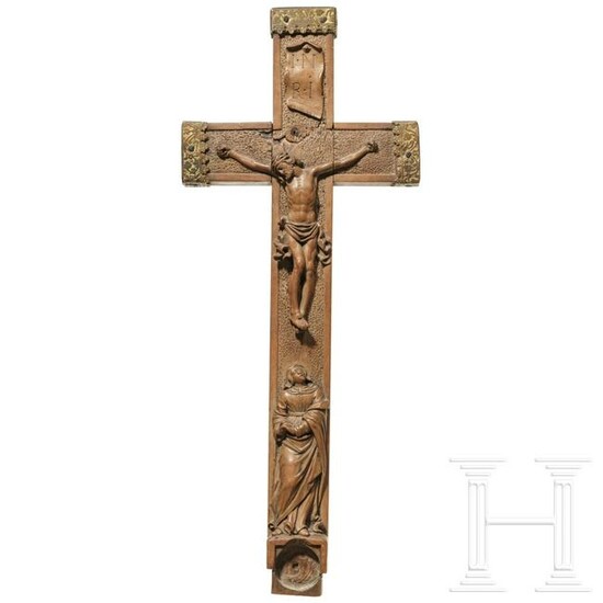 A South German crucifix carved from boxwood, circa 1600