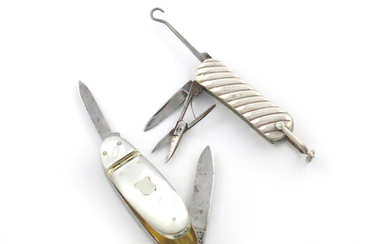 A Victorian silver penknife