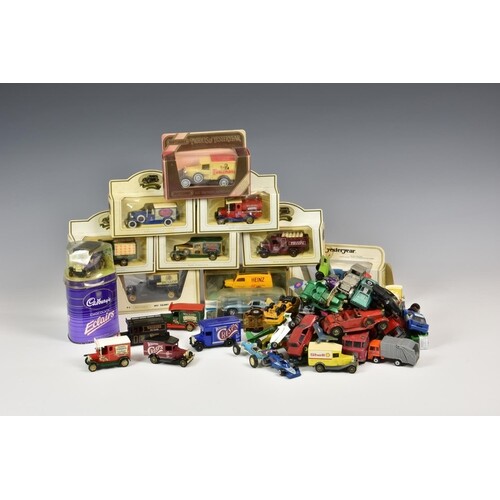 A collection of vintage diecast cars, comprising of boxed Ma...