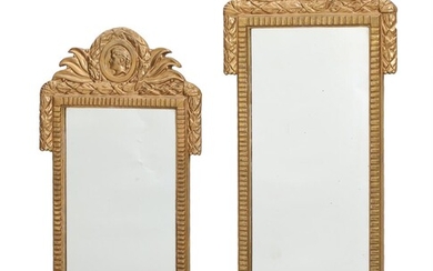 NOT SOLD. A pair of 20th century gilt wood and gesso mirrors. Manufactured for Georg Koefoed. H. 78. W. 38. (2) – Bruun Rasmussen Auctioneers of Fine Art