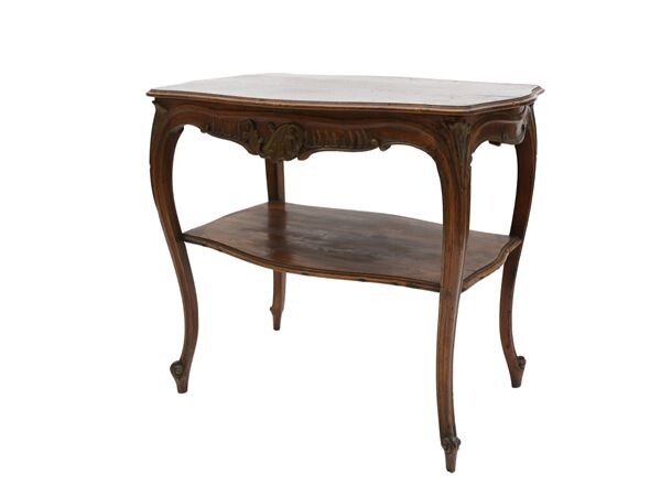 A walnut small table early 20th century