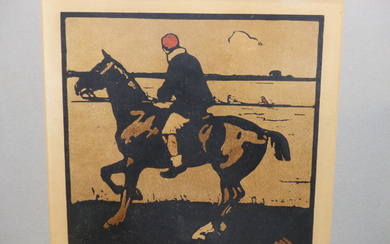 AFTER WILLIAM NICHOLSON, MONTHS OF THE YEAR IN SPORTING SCENES, SEVEN WOODCUTS DEPICTING COURSING