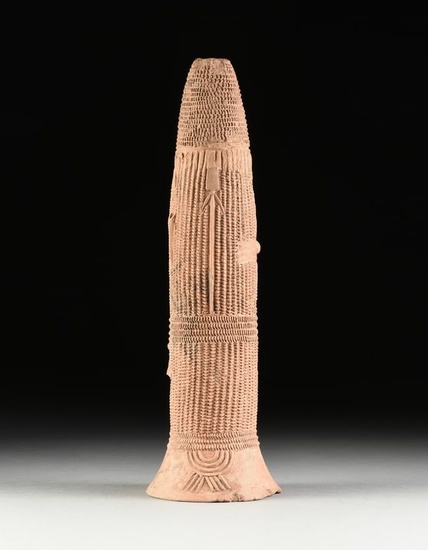 AN AFRICAN IRON AGE FUNERARY URN, BURA-ASINDA-SIKKA CULTURE, NIGER, 3RD-14TH CENTURY