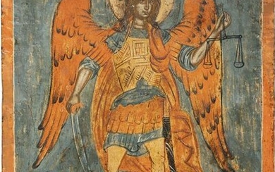AN ICON SHOWING THE ARCHANGEL MICHAEL AS PSYCHOPOMP