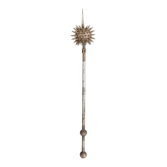 AN INDO-PERSIAN SPIKED MACE, LATE 19TH CENTURY