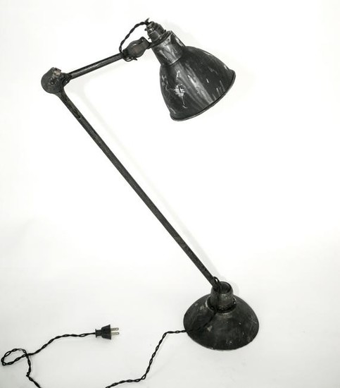 ART DECO INDUSTRIAL MODERNIST DESK LAMP GRAS RAVEL