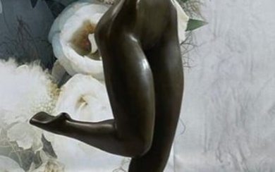 Abstract Cubism Woman Bronze Sculpture