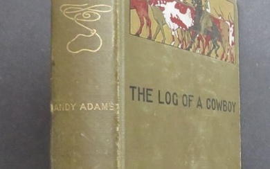 Adams, Log of a Cowboy 1stEd. 1903 illustrated by Boyd Smith