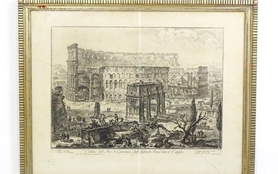 After Giovanni Battista Piranesi (1720-1788), Etching, Veduta dell' Arco di Costantino, e dell'