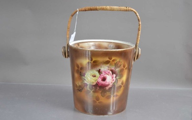 An early 20th Century "Imperial Porcelain" slop bucket and cover