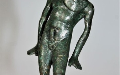 Ancient Greek Bronze Dancing Silenus - 9×0×0 cm - (1)