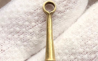 Ancient Greek, Hellenistic Gold Pendant / Amulet shaped as a Hercules Club,Symbol of Power and Fearlees.